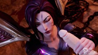 League of Legends - KDA Kai'sa Serving Cocks For Multiple Cumshots & Creampies Part 1 (Animation with Sound)