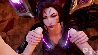 League of Legends - KDA Kai'sa Serving Cocks For Multiple Cumshots & Creampies Part 1 (Animation with Sound)