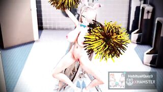 md R18 Leader Ichinose Asuna With Blowjob Show 3D Hentai public sex show