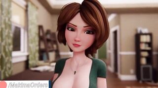 Aunt Cass Hard Fucked with Huge Cock Until Creampie
