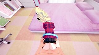Bunny Girl Senpai: Nodoka Toyohama cums from anal
