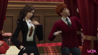 [TRAILER] Draco spies on Hermione and offers her his cock. doing in front of Ron. Harry Potter Parody