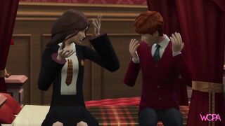 [TRAILER] Draco spies on Hermione and offers her his cock. doing in front of Ron. Harry Potter Parody