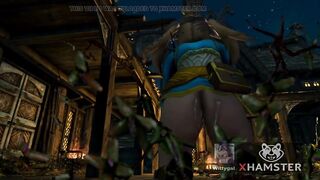 Himechan Night Market Extra Service Blowjob Cum Mouth 3D Hentai
