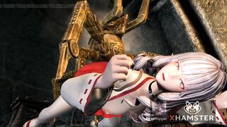 sex with IA robot android 3d hentai big dildo anal