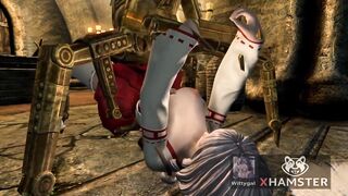 sex with IA robot android 3d hentai big dildo anal