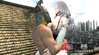 Sexy Lewd Babe Sex At Work Dad Toy 3D Hentai
