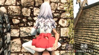 Sexy Lewd Babe Sex At Work Dad Toy 3D Hentai