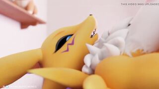 Sexy furry maiden Renamon fucked POV