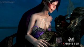 minamoto no raikou fate grand order sex with ugly demon face boy 3d hentai