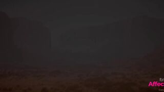 Big dick guy having crazy threesome sex with 2 big tits futanari babes in a 3d animation