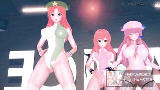 mmd r18 Ecksa size in Leotard Scarlet Devil Mansion super mario version 3d hentai