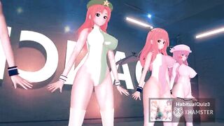 mmd r18 Ecksa size in Leotard Scarlet Devil Mansion super mario version 3d hentai
