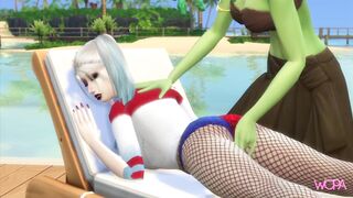 [TRAILER] HARLEY QUINN & MEDUSA having sex at the beach house