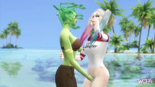 [TRAILER] HARLEY QUINN & MEDUSA having sex at the beach house