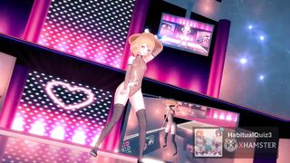 mmd r18 Look at Bitch Suwako-sama sexy bitch leopard suit 3d hentai lewd public