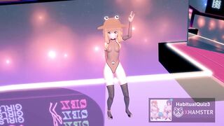 mmd r18 Look at Bitch Suwako-sama sexy bitch leopard suit 3d hentai lewd public