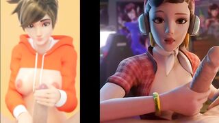 JOI Split Screen Compilation #1 - Overwatch