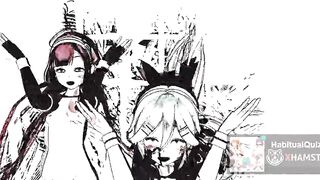 mmd r18 black and white sexy sex scene 3d hentai ahegao lewd erotic
