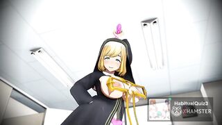 mmd r18 StepSister Charlotte the nun fuck sex 3d hentai
