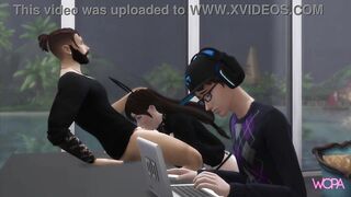 [TRAILER] Fucking best friend's girlfriend while he works on the computer - Fucked Front Husband