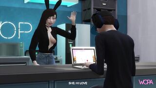 [TRAILER] Fucking best friend's girlfriend while he works on the computer - Fucked Front Husband