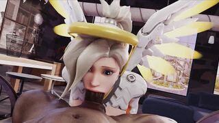 MERCY EXTREME DEEPTHROAT (TRY NOT TO CUM WITH TASTY DEEP BLOWJOB, DEEP BLOWJOB, INTENSE BLOWJOB, HENTAI 4K) by SaveAss