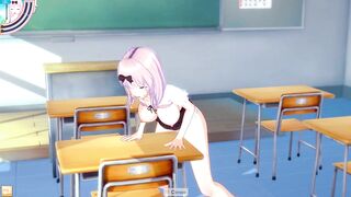 Chika Fujiawara Mastubating in Koikatsu