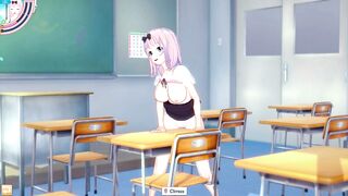Chika Fujiawara Mastubating in Koikatsu