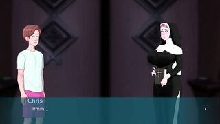 SexNote | Big breasted mature woman on the other side of the wall enjoys a secret cock