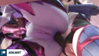 Widowmaker Anal Fucked D.Va Huge Cock Until Cum