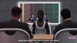 [TRAILER] Two cops having sex with inmate's girlfriend in front of him - Fucked Front Husband [subtitled]