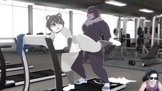 Raccoon cogida en el Gym ( by OmegaOzone)