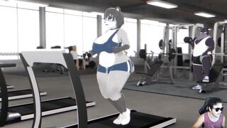 Raccoon cogida en el Gym ( by OmegaOzone)