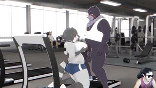 Raccoon cogida en el Gym ( by OmegaOzone)