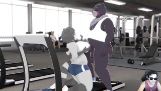 Raccoon cogida en el Gym ( by OmegaOzone)