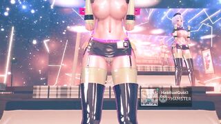 MMD r18 Semi undress Trick or Treatment Erin de Kensei Dance sexy bitch 3d hentai