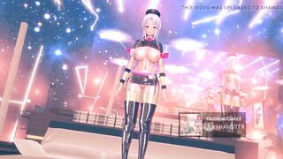mmd r18 R18 Semi undress Trick or Treatment Erin de Kensei Dance 3d hentai
