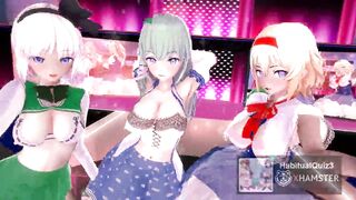 mmd r18 Hypnotic Youmu Sanae de Ghost Dance Kai sexy babe 3d hentai