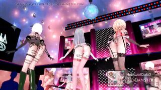 mmd R18 Hypnosis Complete Youmu Sanae de GhostDance Kai Remake whole body graffiti 3d hentai