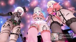 mmd R18 Hypnosis Complete Youmu Sanae de GhostDance Kai Remake whole body graffiti 3d hentai