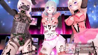 mmd R18 Hypnosis Complete Youmu Sanae de GhostDance Kai Remake whole body graffiti 3d hentai