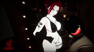 CherryErosXoXo gives a thicc ass lapdance and twerk to tease horny cuck who loves her QoS booty tat