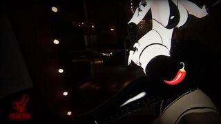 CherryErosXoXo gives a thicc ass lapdance and twerk to tease horny cuck who loves her QoS booty tat