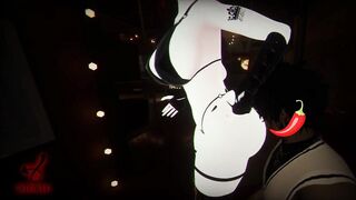 CherryErosXoXo gives a thicc ass lapdance and twerk to tease horny cuck who loves her QoS booty tat