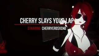 CherryErosXoXo gives a thicc ass lapdance and twerk to tease horny cuck who loves her QoS booty tat
