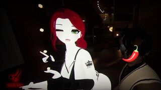 CherryErosXoXo gives a thicc ass lapdance and twerk to tease horny cuck who loves her QoS booty tat