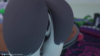 Loona from Helluva boss being assfucked