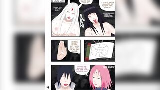 Naruto Hentai Comic Hinata Getting Lesbian fuck while Naruto watching