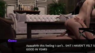 Big Titted Step Mom Blowjob and ride step son dick fucking him in living room